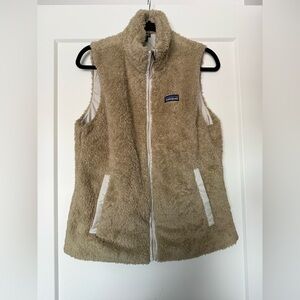 Patagonia Beige Fleece Sherpa vest